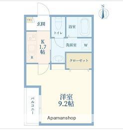J-MAISON南浦和Ⅰ(1K/3階)の間取り写真