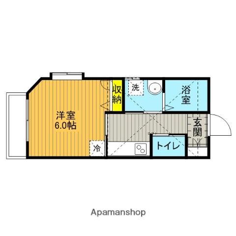 アルテシア(1K/2階)の間取り写真