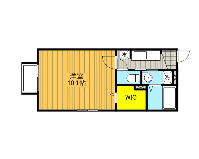 CASA DE PAZ 南浦和(1K/2階)の間取り写真