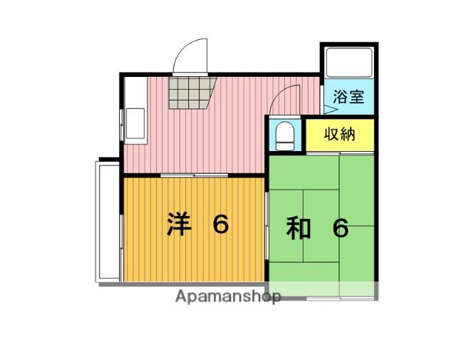 フレグランスSHOWA(2DK/1階)の間取り写真