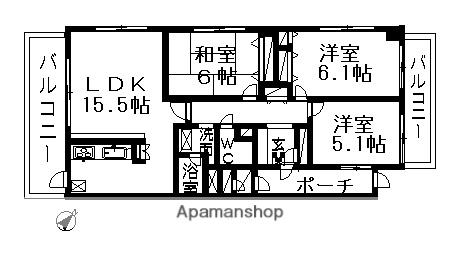 フォレストコート 2階階 間取り