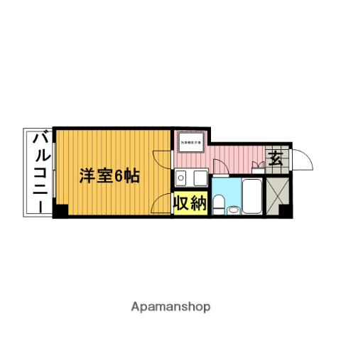 日神パレステージ浦和(1K/2階)の間取り写真