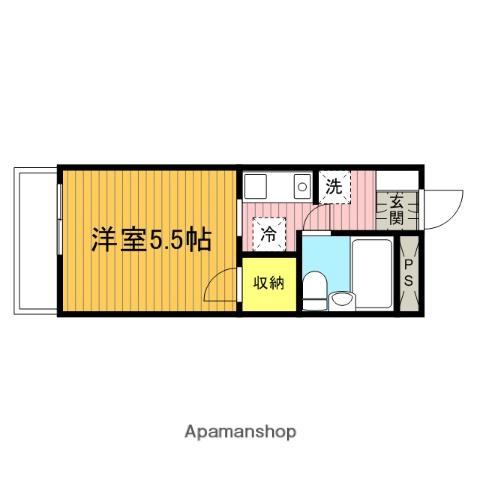 メゾン浦和(ワンルーム/1階)の間取り写真