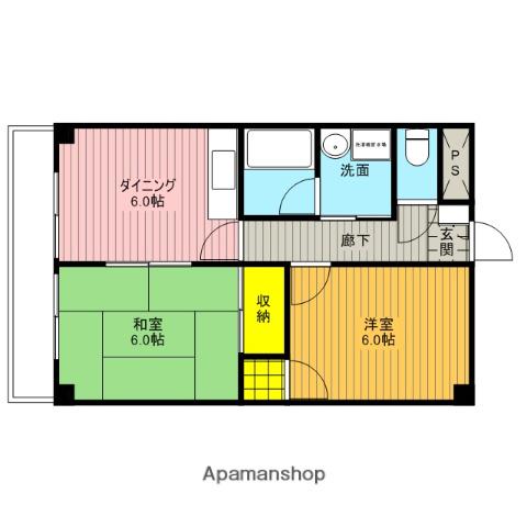 サンロードワラビ 4階階 間取り