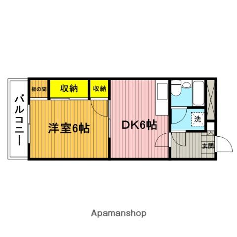 蕨平和マンション 1階階 間取り