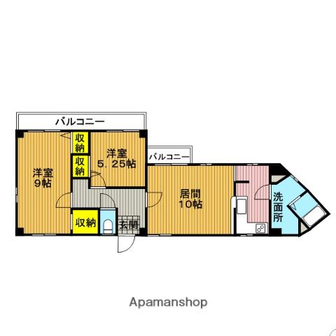 本橋ハイツ 4階階 間取り