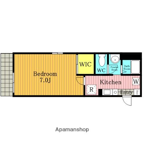 アーバン大成(1K/1階)の間取り写真