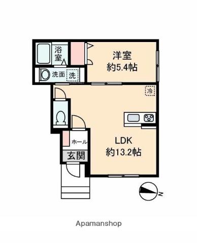 VITA(1LDK/1階)の間取り写真