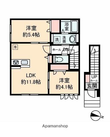 VITA(2LDK/2階)の間取り写真