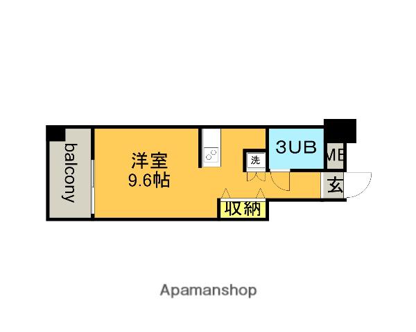 デュアルリンクス川口本町(ワンルーム/2階)の間取り写真