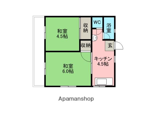 丸山コーポ 4階階 間取り