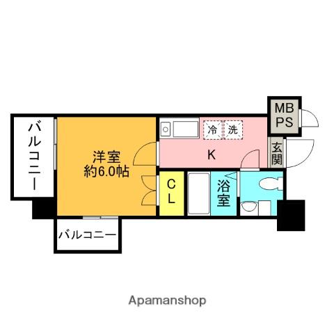 ドゥーエ川口 9階階 間取り