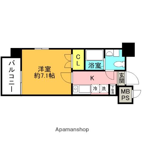 ドゥーエ川口 7階階 間取り