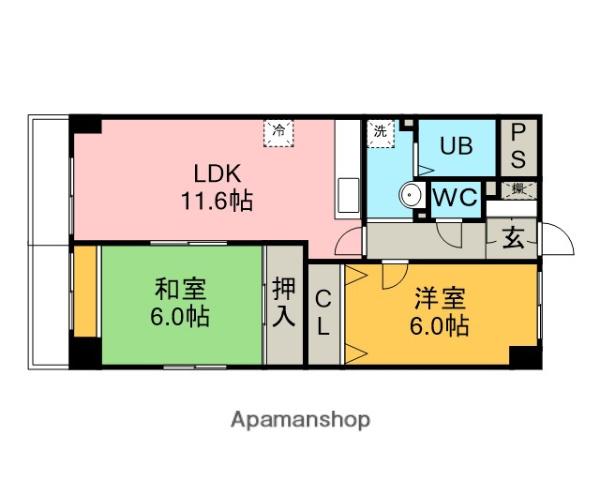 アゼル川口 4階階 間取り