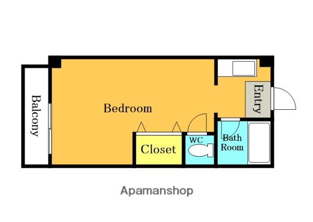 トシユキマンション(ワンルーム/1階)の間取り写真