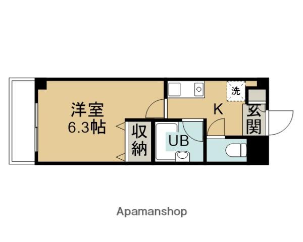 アクシーズⅤ(1K/3階)の間取り写真