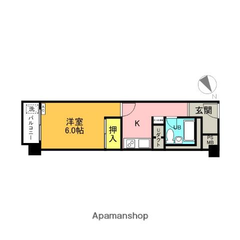 川口寿コーポ 2階階 間取り