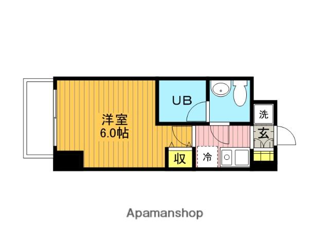 プライムアーバン川口(1K/7階)の間取り写真