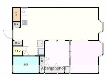 京成サンコーポ川口(2LDK/8階)の間取り写真