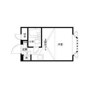 ベルシティ川口Ⅰ(1K/1階)の間取り写真