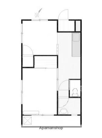 つくし第二マンション(2DK/3階)の間取り写真