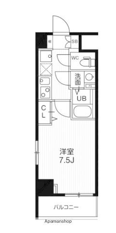N-STAGE鳩ヶ谷(1K/5階)の間取り写真