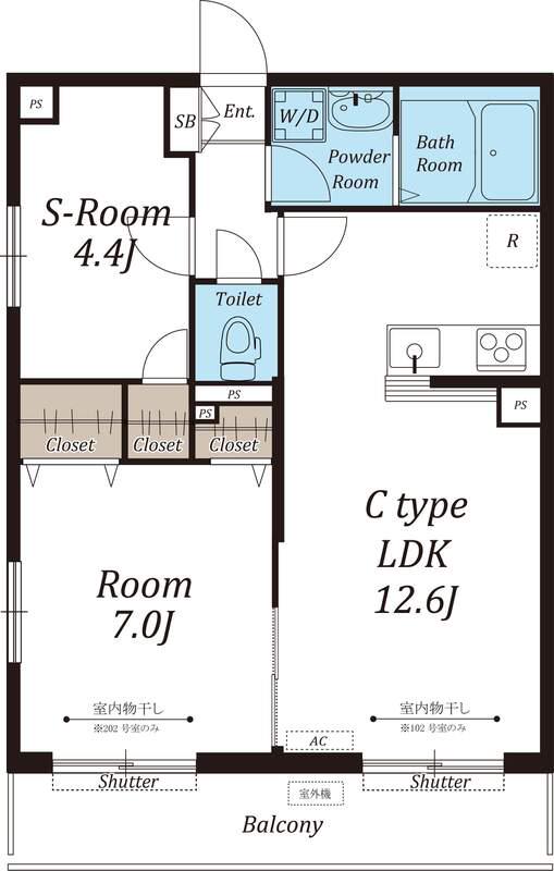 リブリ・RICCOⅡ(1SLDK/1階)の間取り写真