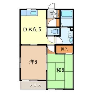 メゾン・エトワール(2DK/2階)の間取り写真