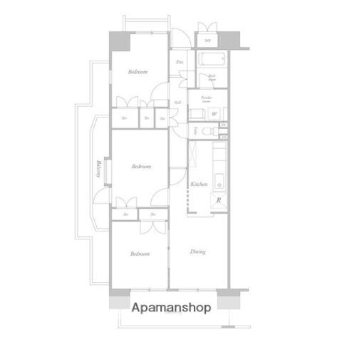 ルクレ川口イースト(3LDK/3階)の間取り写真