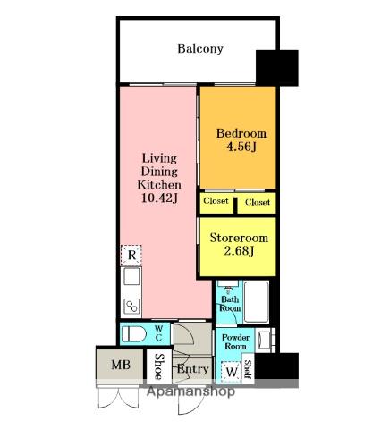 プレジオ川口(1SLDK/2階)の間取り写真