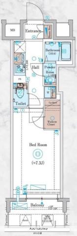 オーパスホームズ川口(1K/3階)の間取り写真