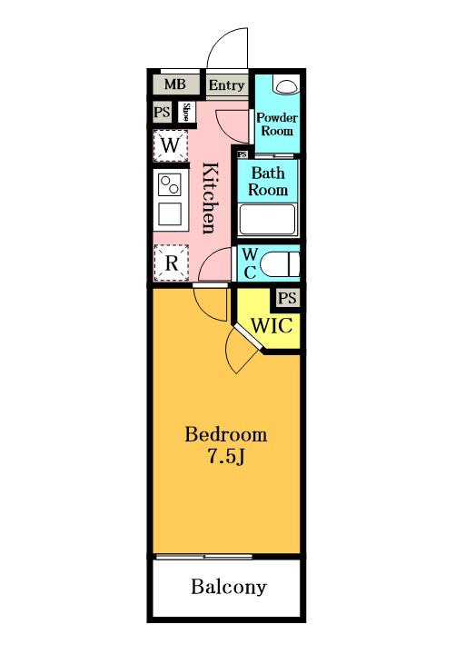 リブリ・椛(1K/3階)の間取り写真