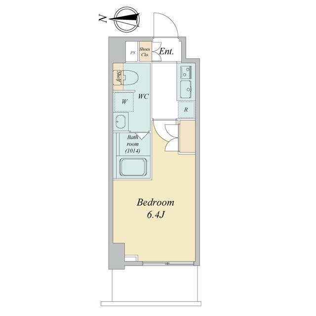 LIME RESIDENCE KAWAGUCHI イースト(1K/4階)の間取り写真