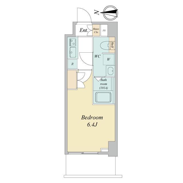 LIME RESIDENCE KAWAGUCHI イースト(1K/4階)の間取り写真