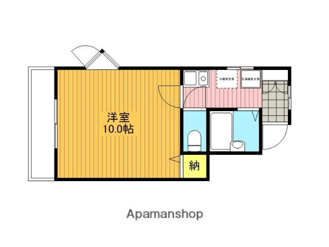 カミングホ-ム1番館(1K/2階)の間取り写真