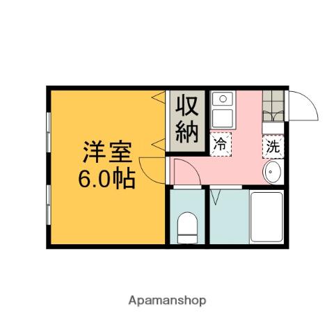 キャメル東大宮(1K/1階)の間取り写真