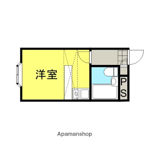 ベルピア久喜第2-1(ワンルーム/2階)の間取り写真