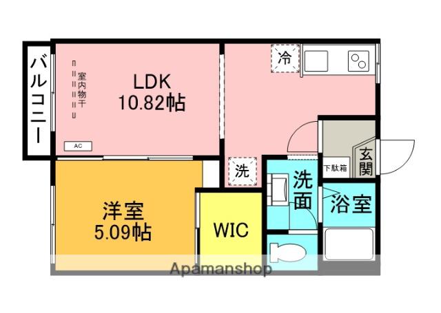 コーポ山田A・B(1LDK/1階)の間取り写真