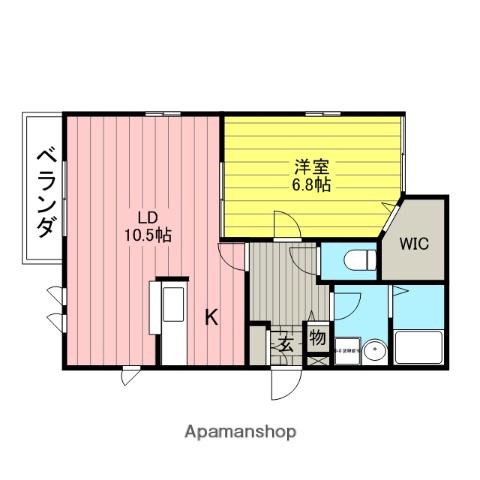 サニーコート(1LDK/2階)の間取り写真