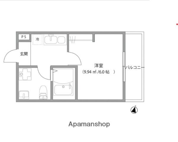 DELIGHT TOWN(1K/3階)の間取り写真