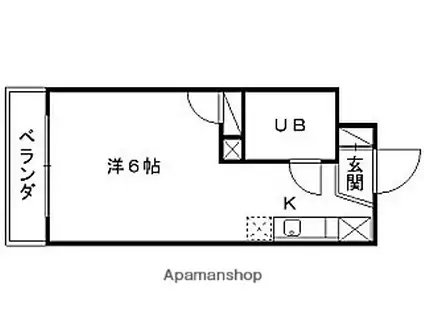 マンションシュウメイ(ワンルーム/4階)の間取り写真