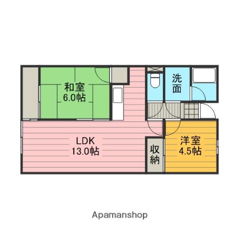 グリーンピア(2LDK/3階)の間取り写真