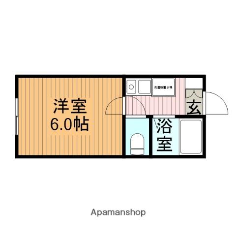 クレスト大宮Ⅰ(1K/1階)の間取り写真