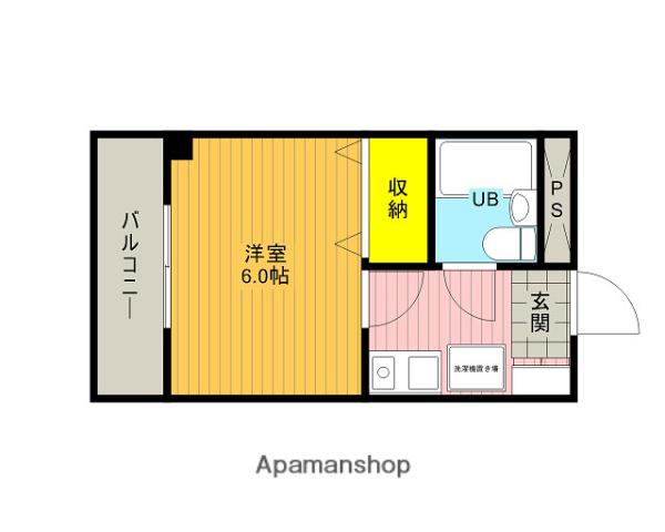 エンドレス(1K/4階)の間取り写真