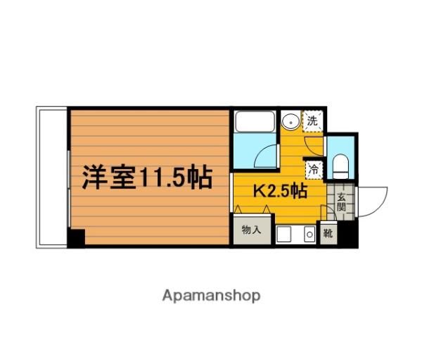 プリムローズセキグチ(1K/5階)の間取り写真