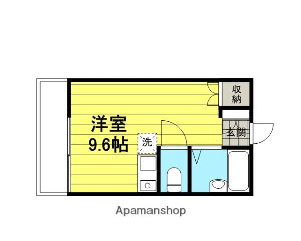 新都心OSマンション(ワンルーム/1階)の間取り写真