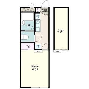 花梨Ⅰ番館(1K/1階)の間取り写真