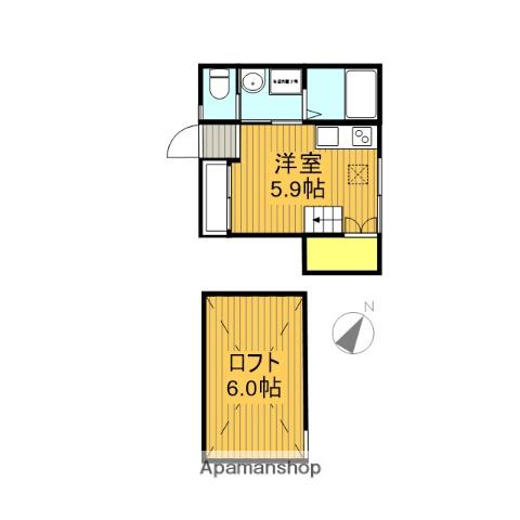 イニシオM&Ⅰ(ワンルーム/1階)の間取り写真