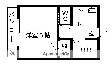 ハイム堀の内 2階階 間取り