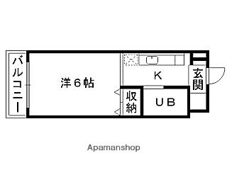 エステートピア大成(ワンルーム/3階)の間取り写真